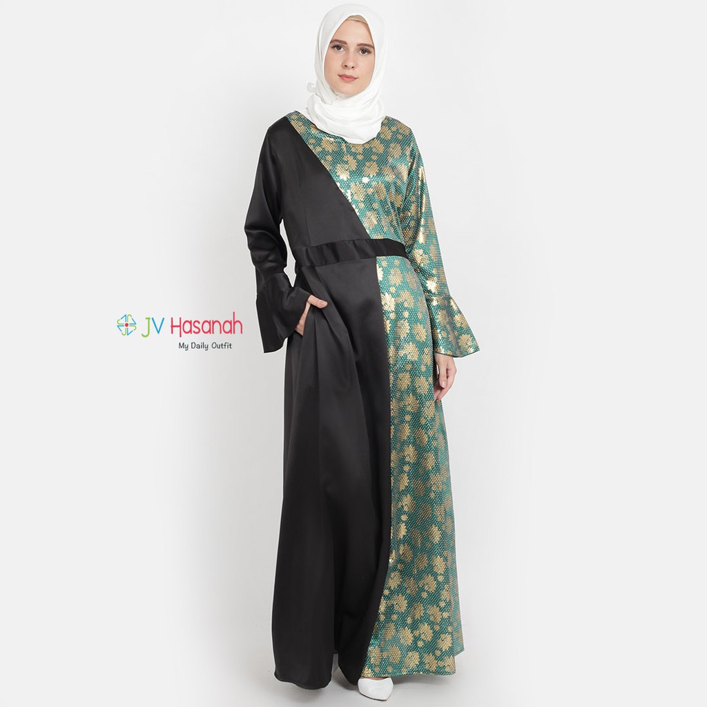 Ziya Flower Dress - Gamis Pesta Kondangan Premium