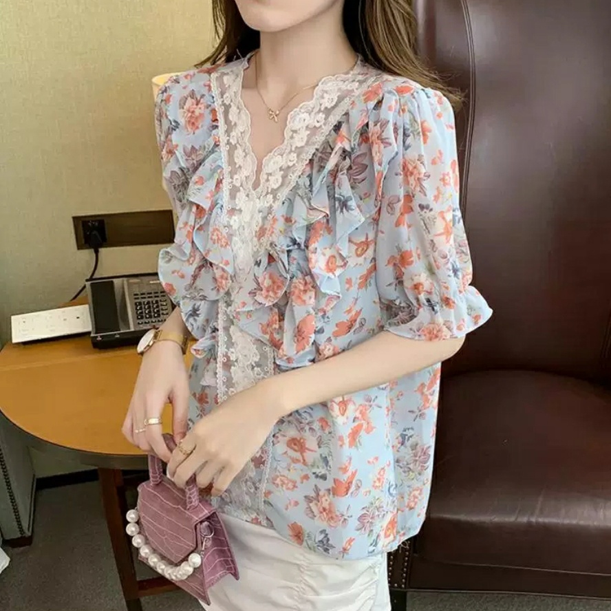 HI919 Blouse ruffle