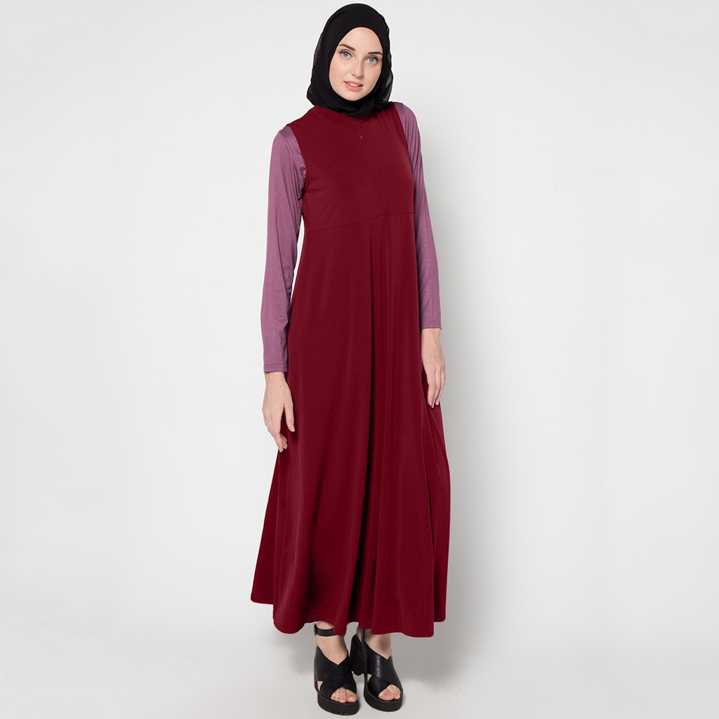 Adelia Zipper Dress - Gamis Kensy Seleting (Busui) 