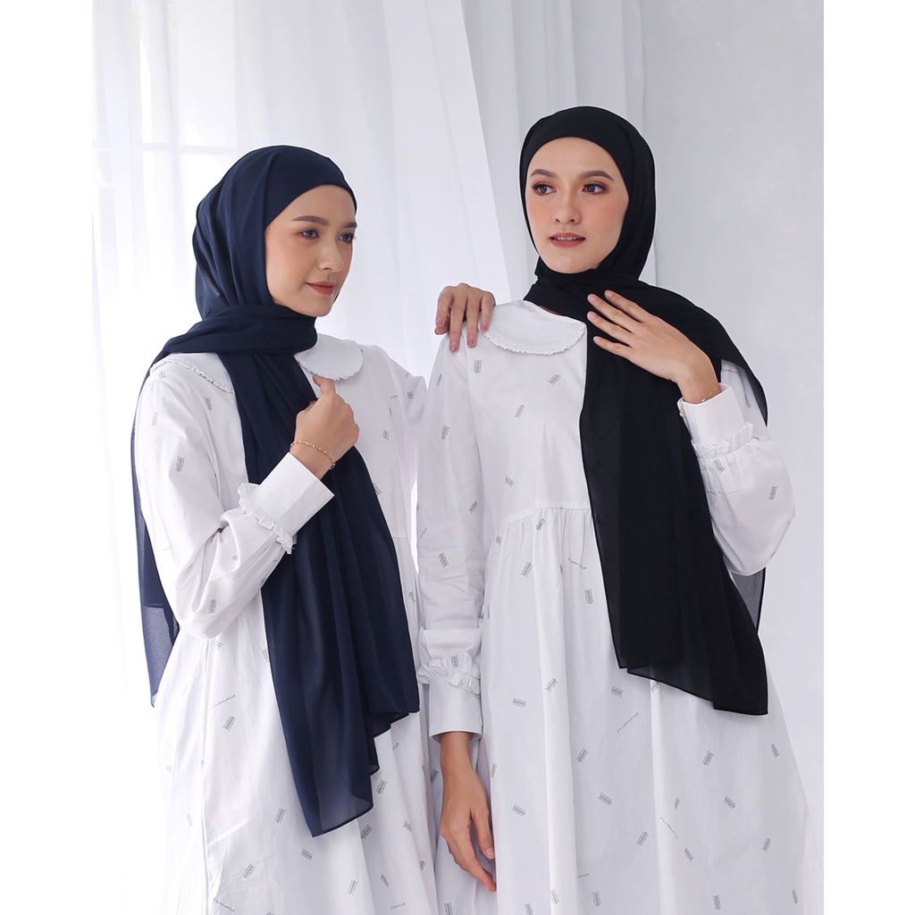Orianara - Sausan Pashmina Instan Navy