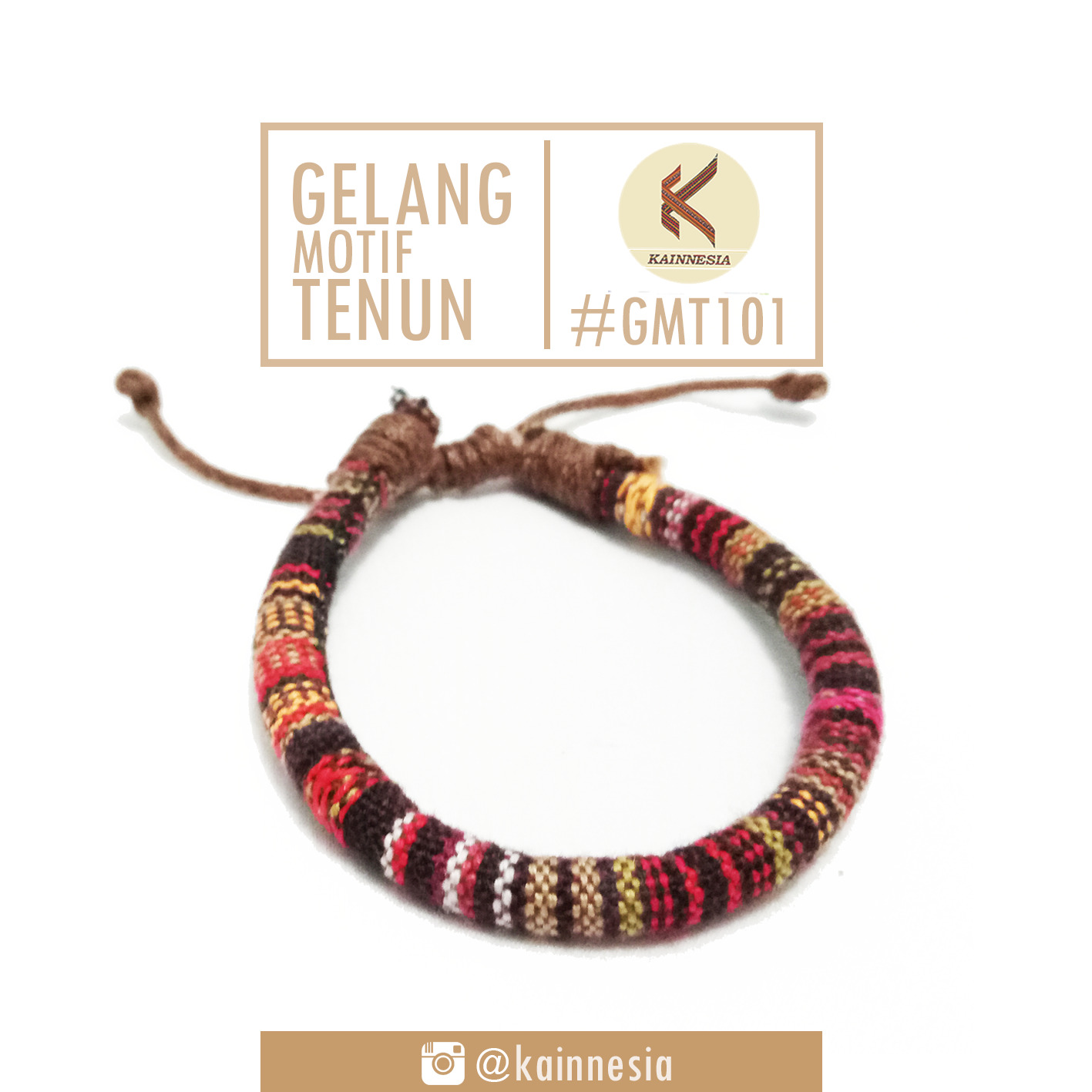 GELANG - MOTIF TENUN - MERAH  101