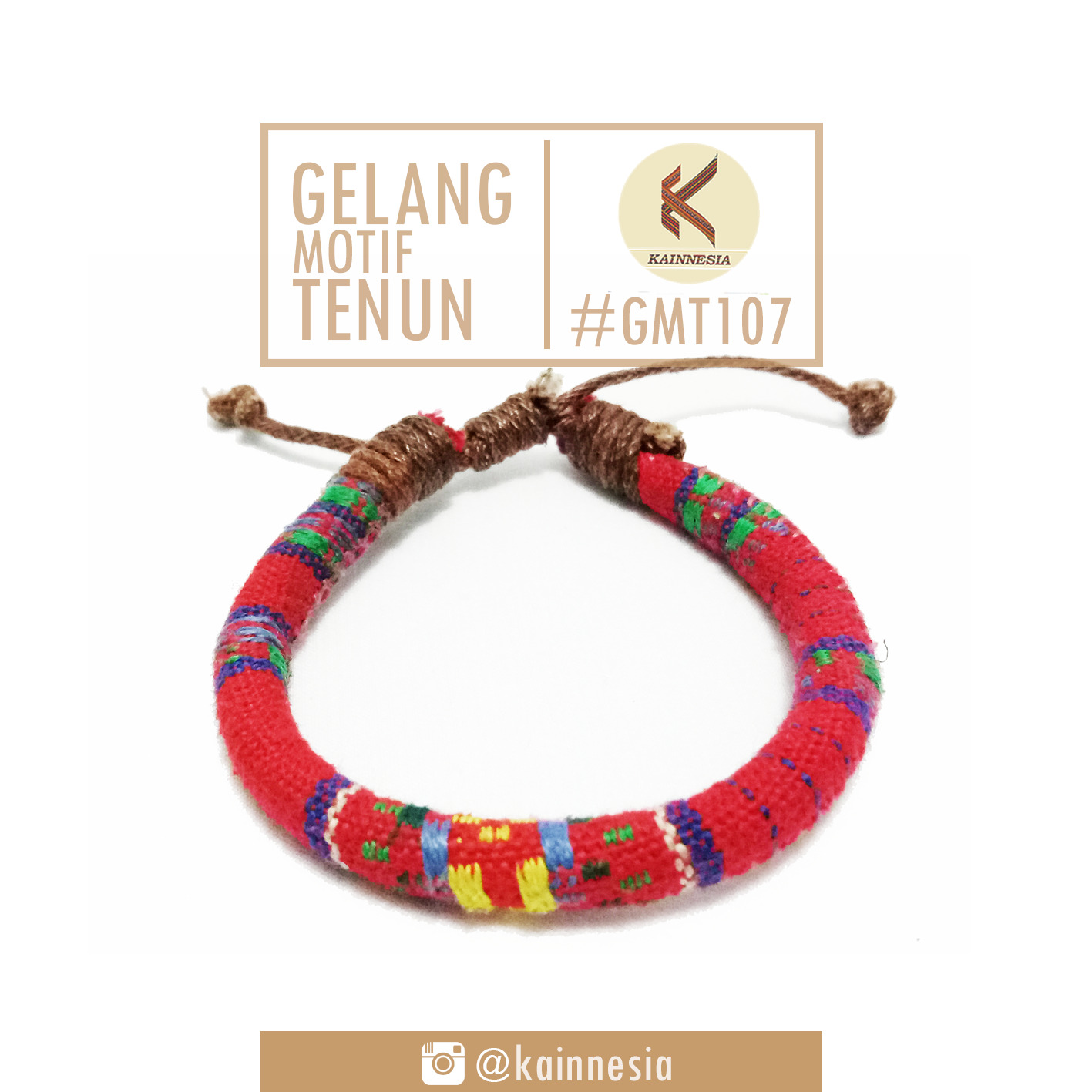 GELANG - MOTIF TENUN - MERAH 107