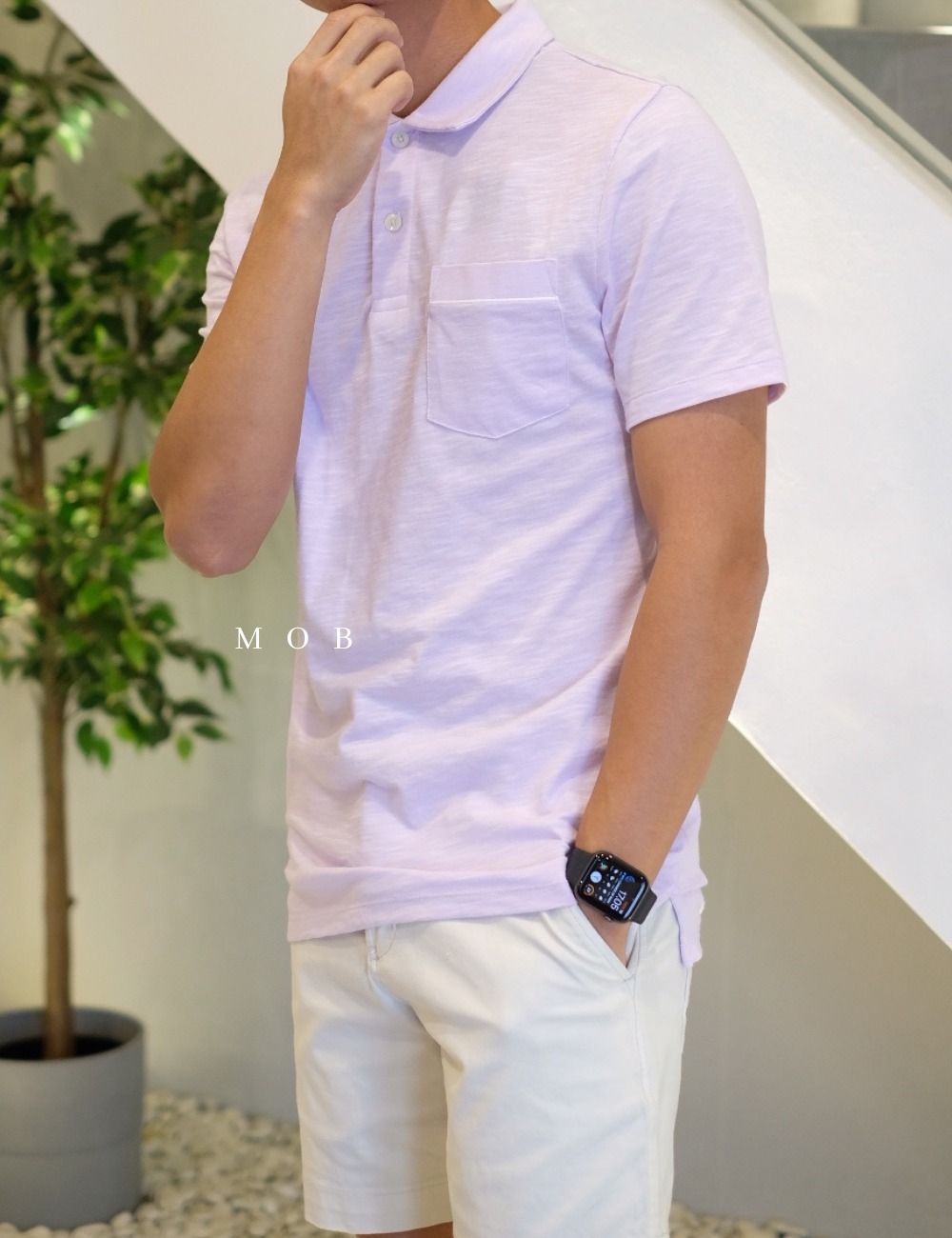 GFPS02002 Basic Polo Tee Crystal Violet