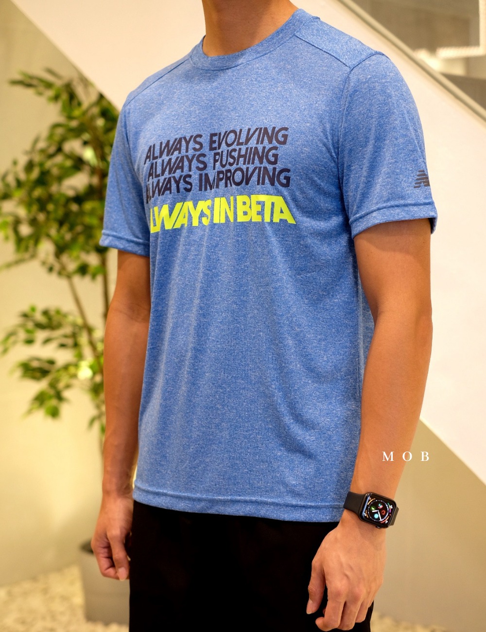 NBSST08012 Always SS Tee Heather Blue (S, M, L ONLY)