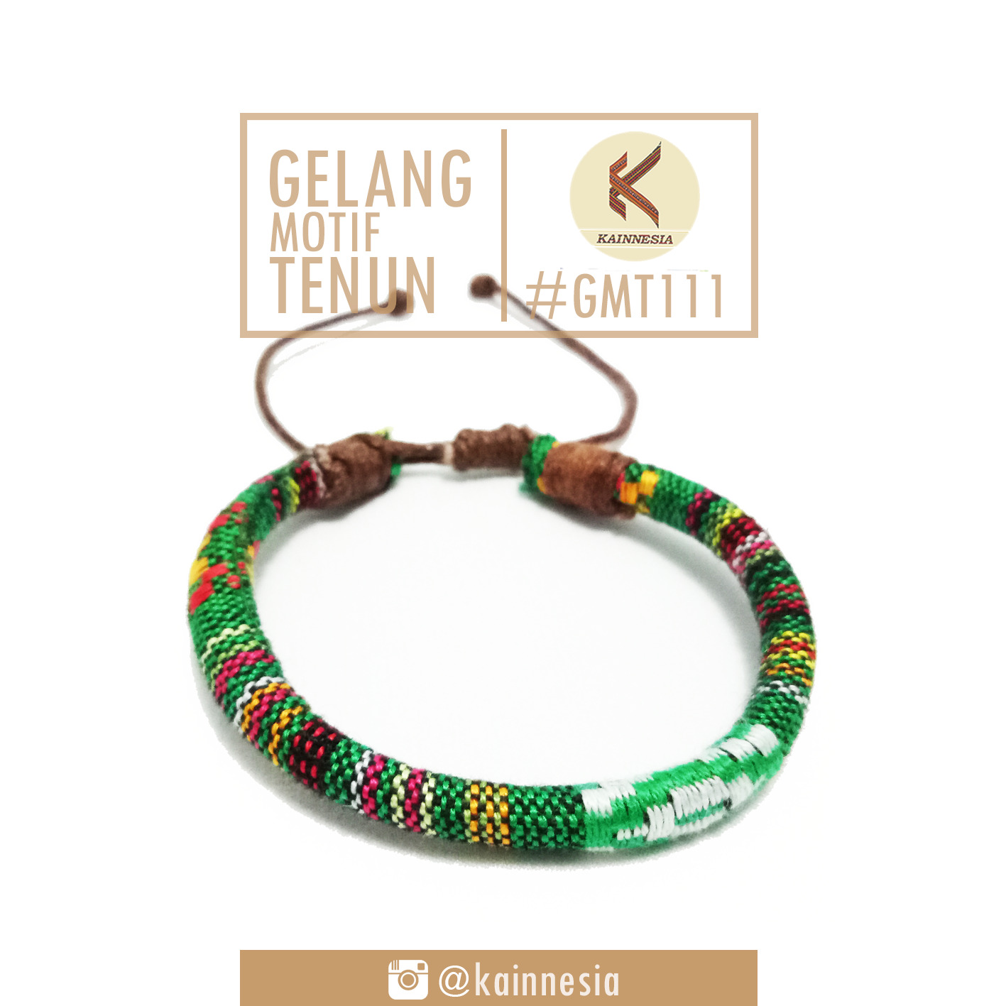 GELANG - MOTIF TENUN - HIJAU 111