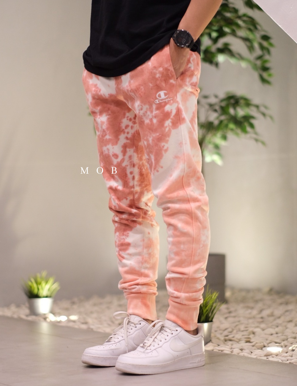 CHMPJP08001B Unity Dye Jogger Coral Peach
