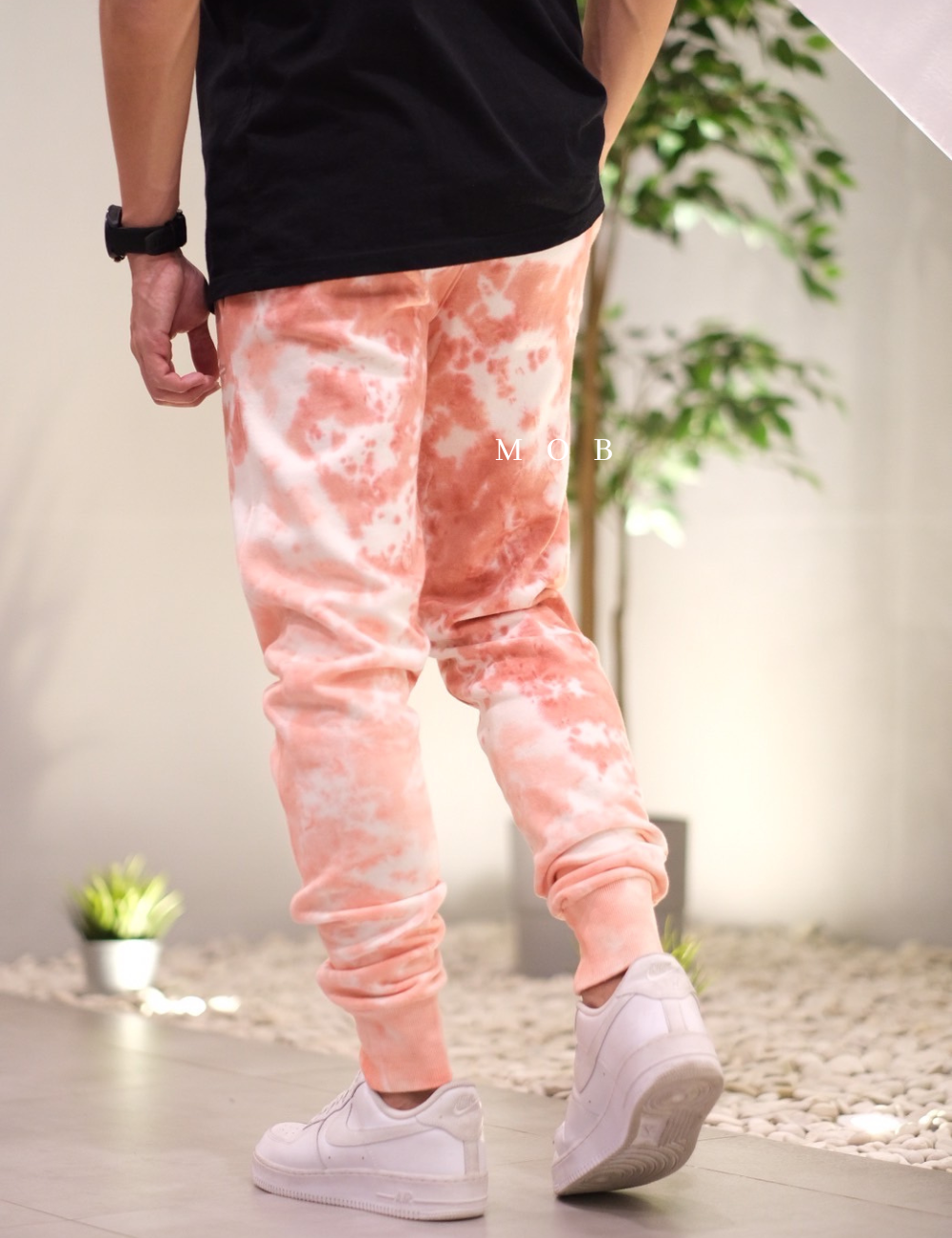 CHMPJP08001B Unity Dye Jogger Coral Peach