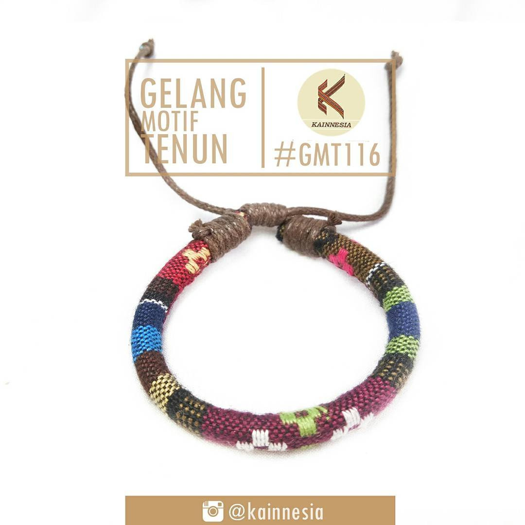 GELANG - MOTIF TENUN - MERAH BATA 116