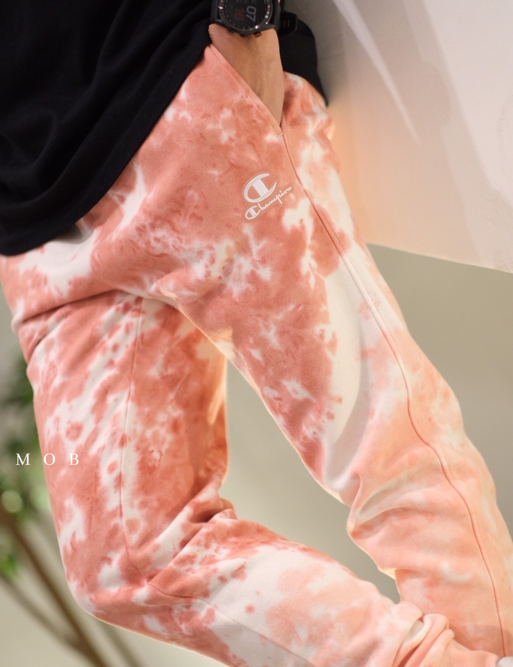 CHMPJP08001B Unity Dye Jogger Coral Peach