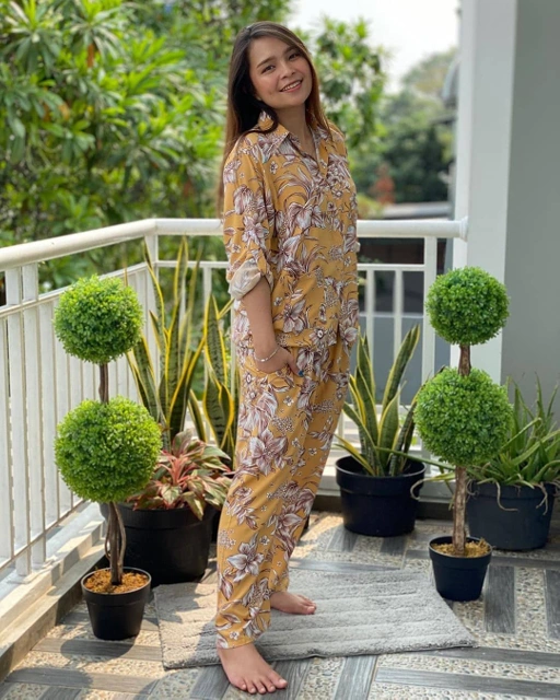 Image of Victoria Set (Lengan&Celana pjg) motif Cset-03 - VA1008