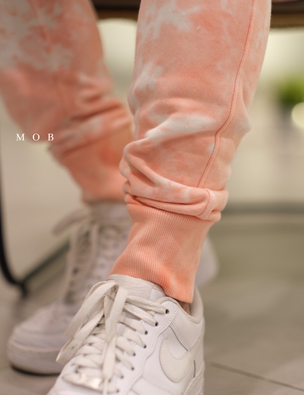 CHMPJP08001B Unity Dye Jogger Coral Peach