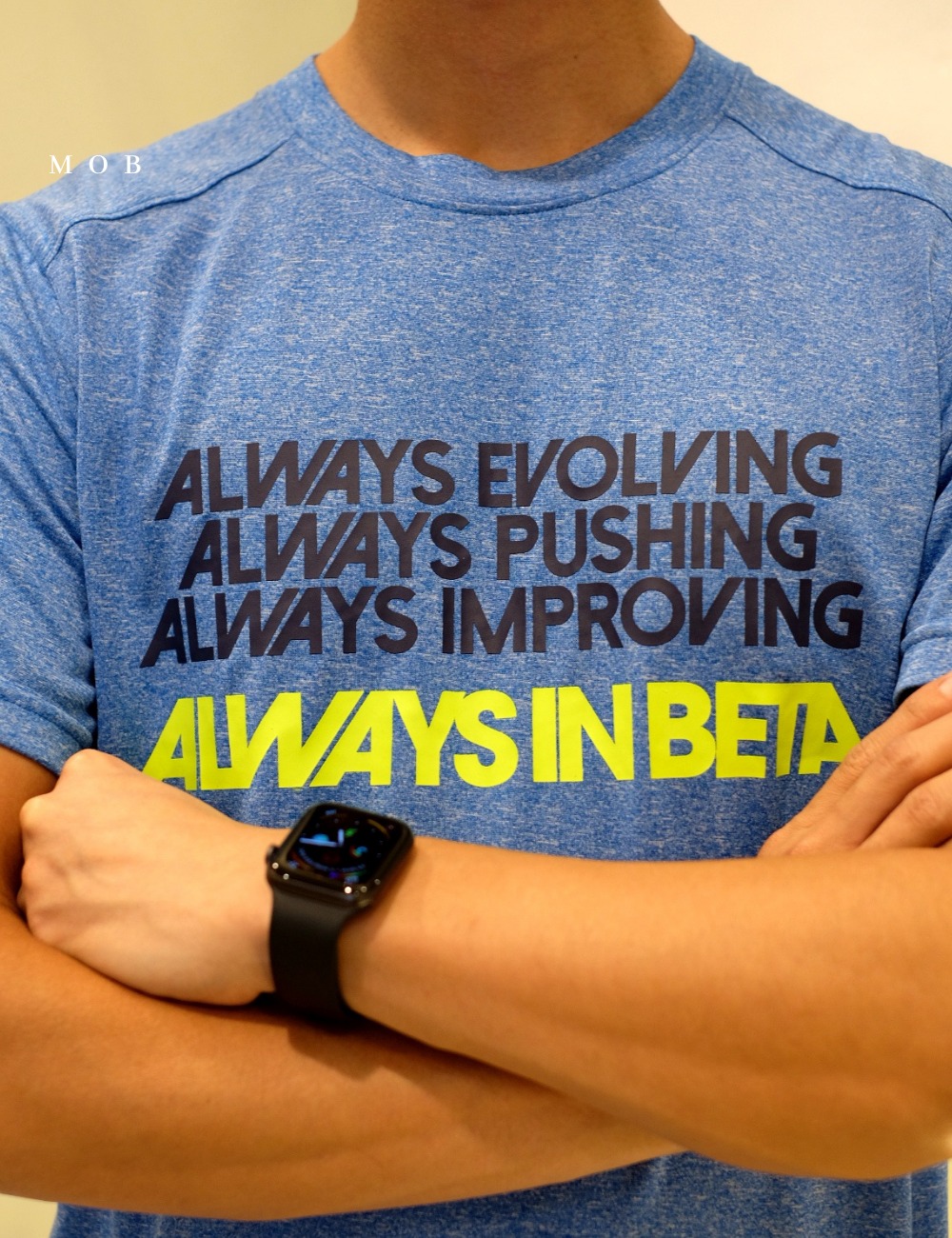 NBSST08012 Always SS Tee Heather Blue (S, M, L ONLY)