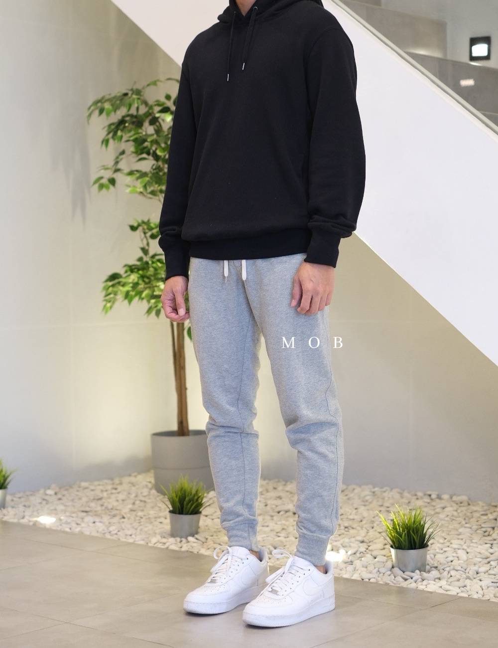 JCJP01001A Slim Fleece Jogger Heather Grey (XS ONLY)