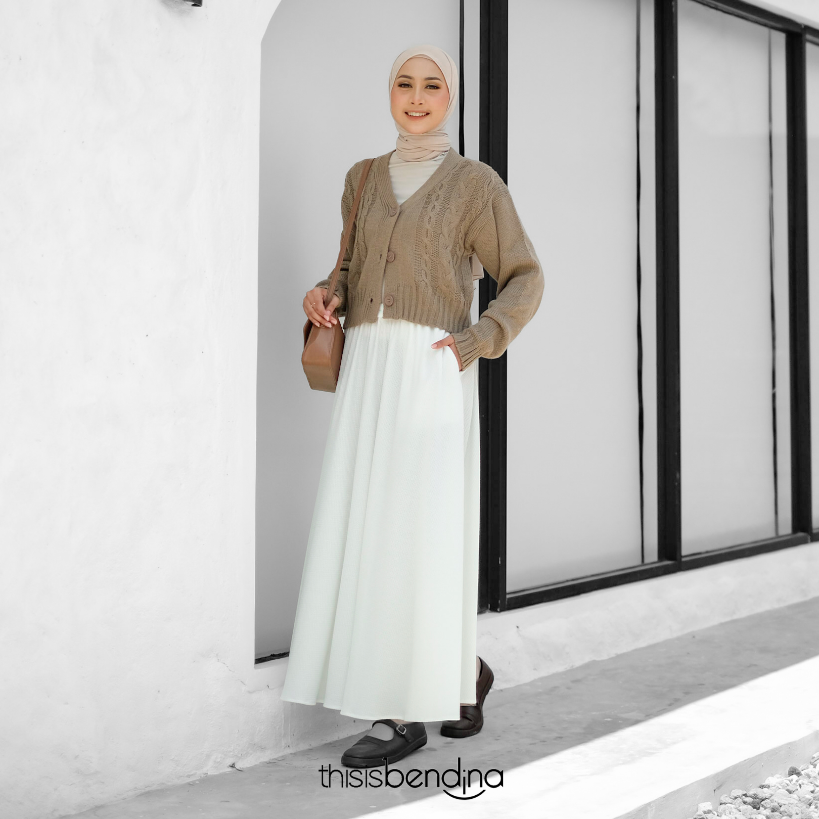 Cirle Skirt Broken White