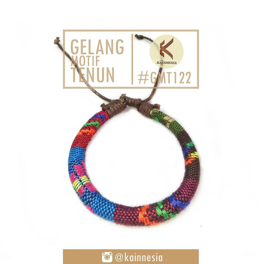 GELANG - MOTIF TENUN - MERAH BIRU 122