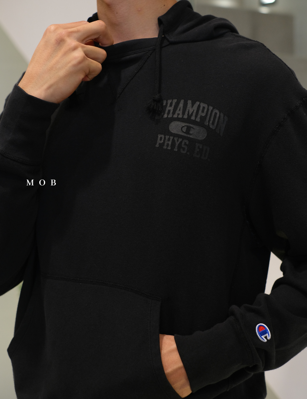 CHMPHOD1602A Phys.Ed Team Hoodie Black