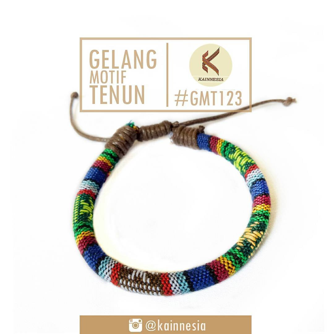 GELANG - MOTIF TENUN - BIRU HIJAU 123