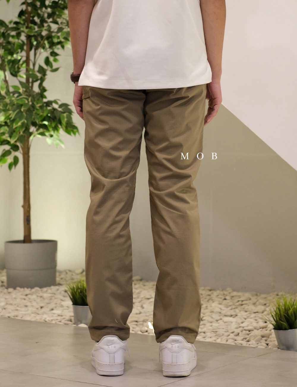 UNQPT1106 Heattech Warm-Lined Pants Single Pocket Khaki