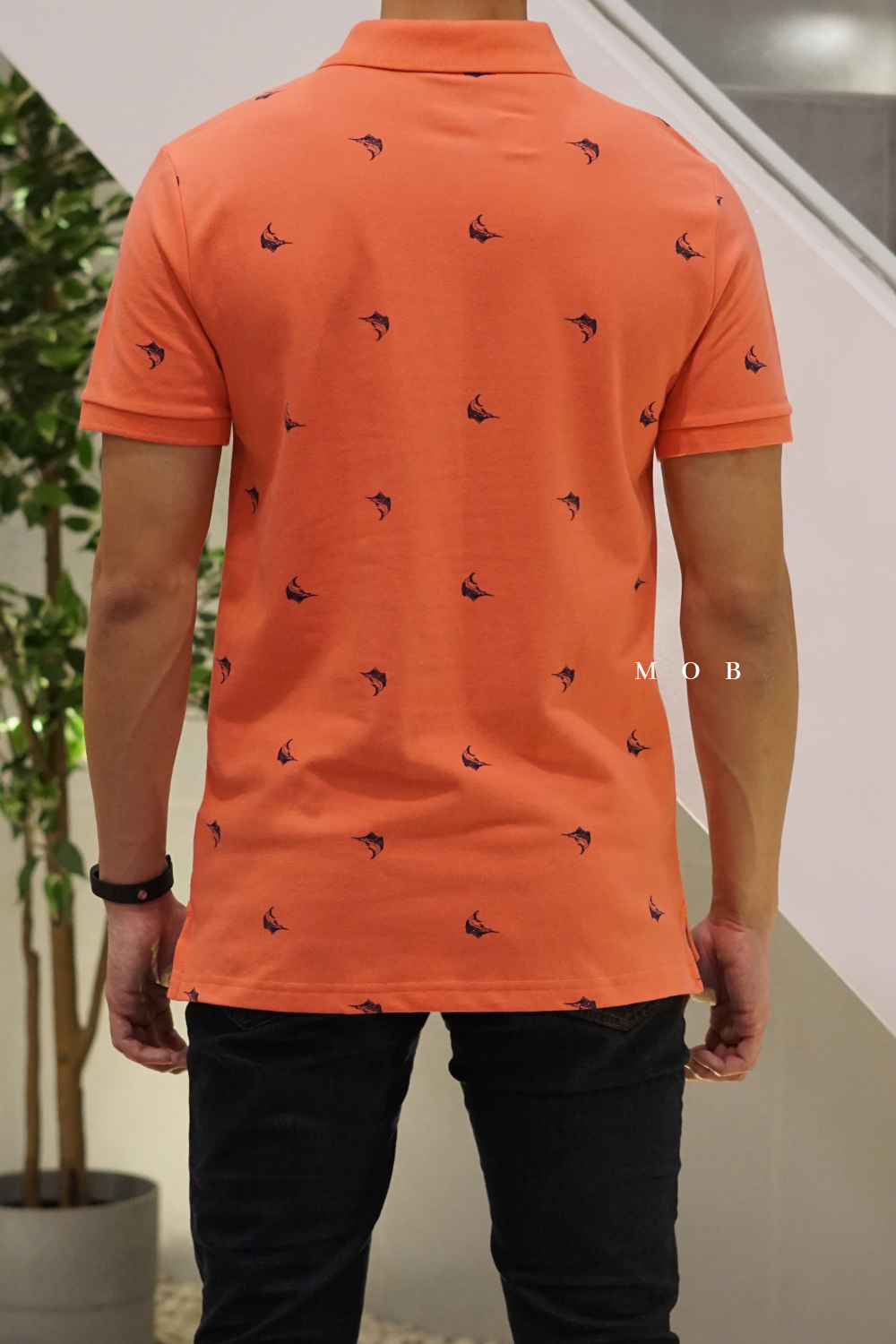 ONPS01003 Built-In Flex Coral Swordfish Polo Shirt (S ONLY)
