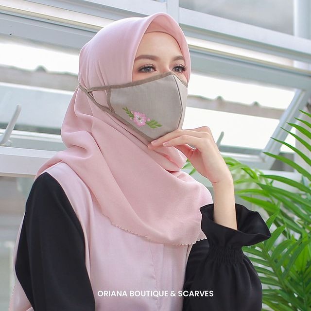 Masker Kain Bordir Dewasa & Anak