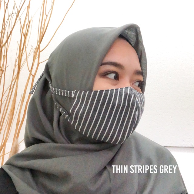 Masker Kain 3 Lapis - Stripes Series