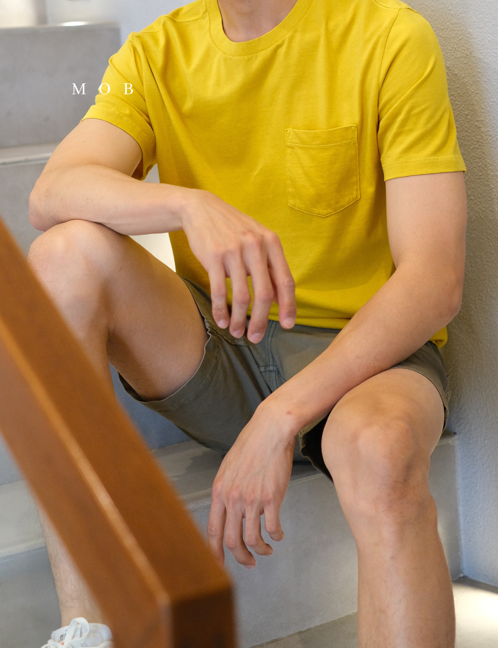 GPSST1001I Basic Pocket Tee Mustard