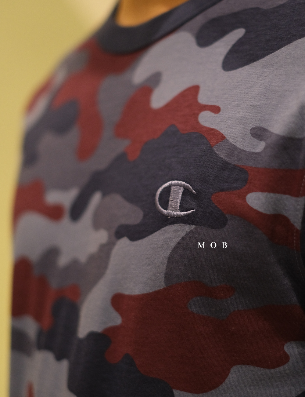 CHMPSST2024B Blue Maroon Camo SS Tee