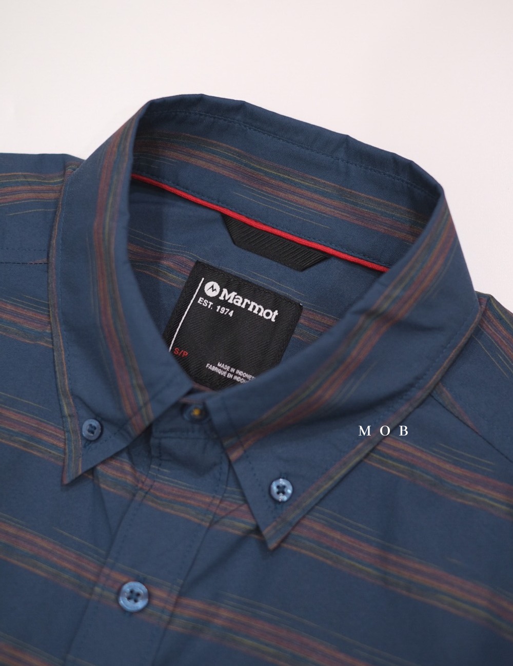 MMSSS01002A Beacon Hill SS Shirt Coastal Blue Striped