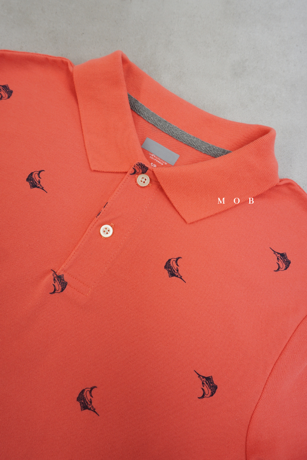ONPS01003 Built-In Flex Coral Swordfish Polo Shirt (S ONLY)