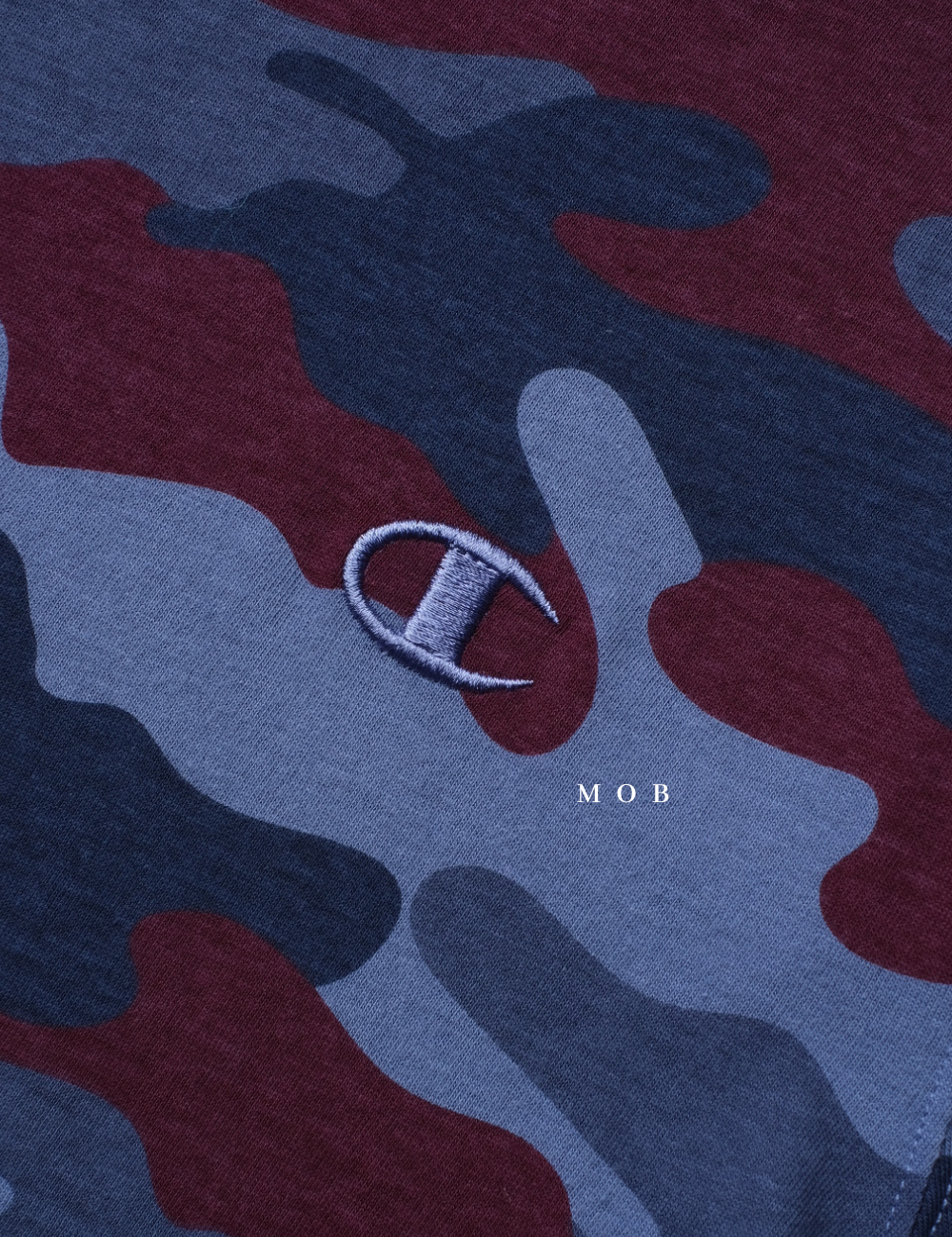 CHMPSST2024B Blue Maroon Camo SS Tee