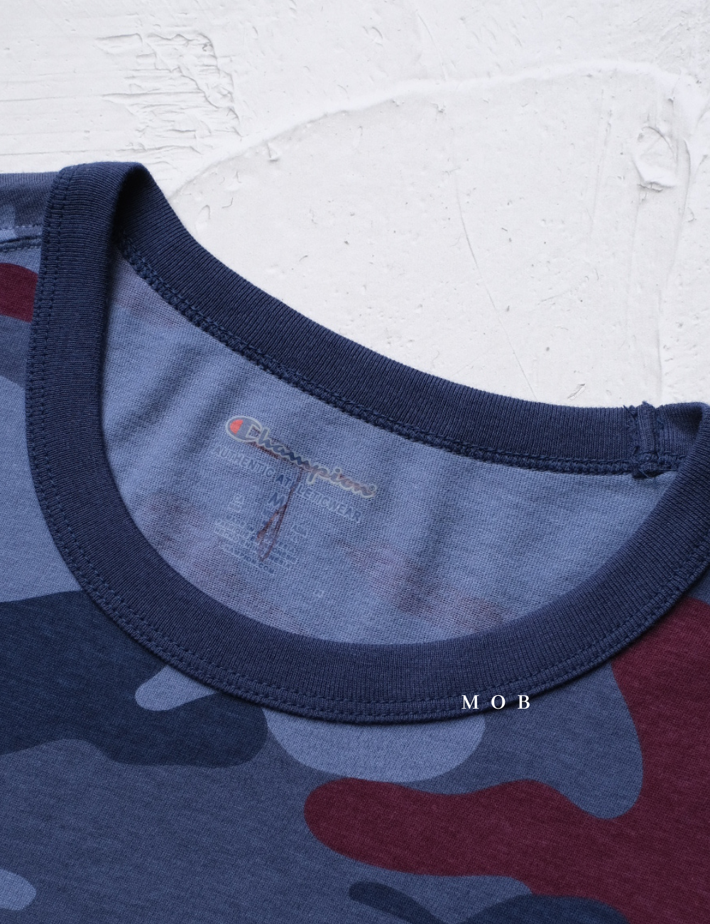 CHMPSST2024B Blue Maroon Camo SS Tee