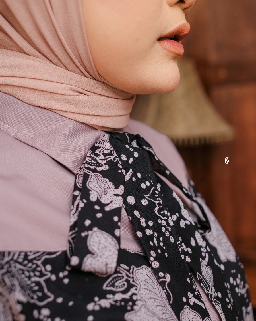 Aruna Blouse - Pale Mauve | Atasan Blouse Bigsize Jumbo