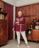 Aruna Blouse - Pomegranate | Atasan Blouse Bigsize Jumbo