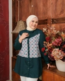 Aruna Blouse - Emerald | Atasan Blouse Bigsize Jumbo
