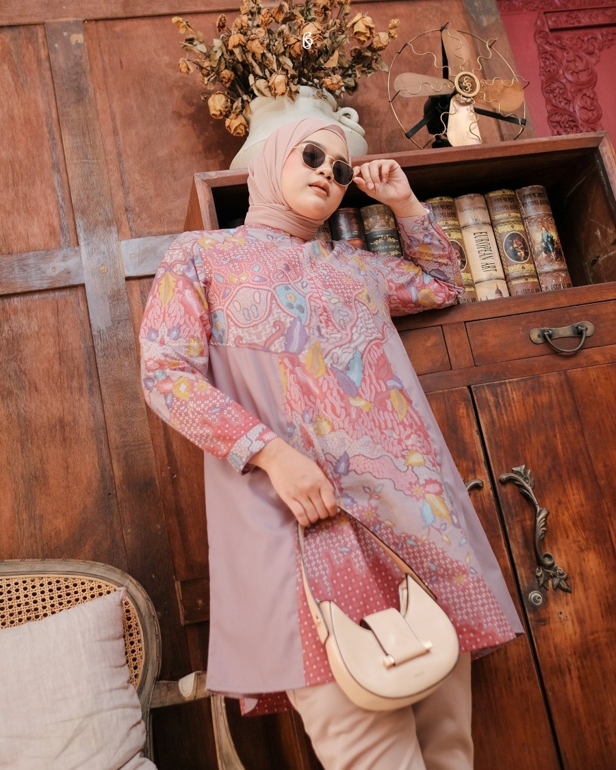 Dahayu Tunik - Peony | Atasan Tunik Bigsize Jumbo