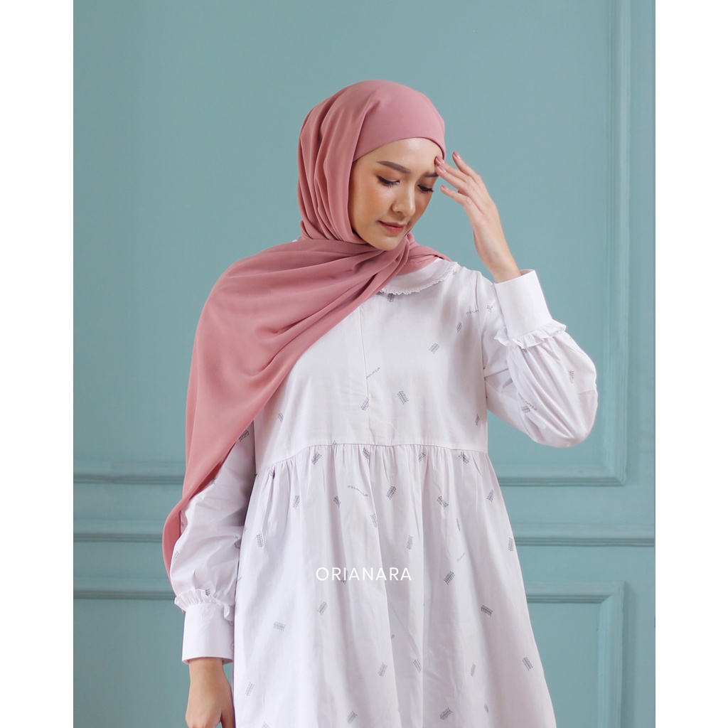Orianara - Sausan Pashmina Instan Pink