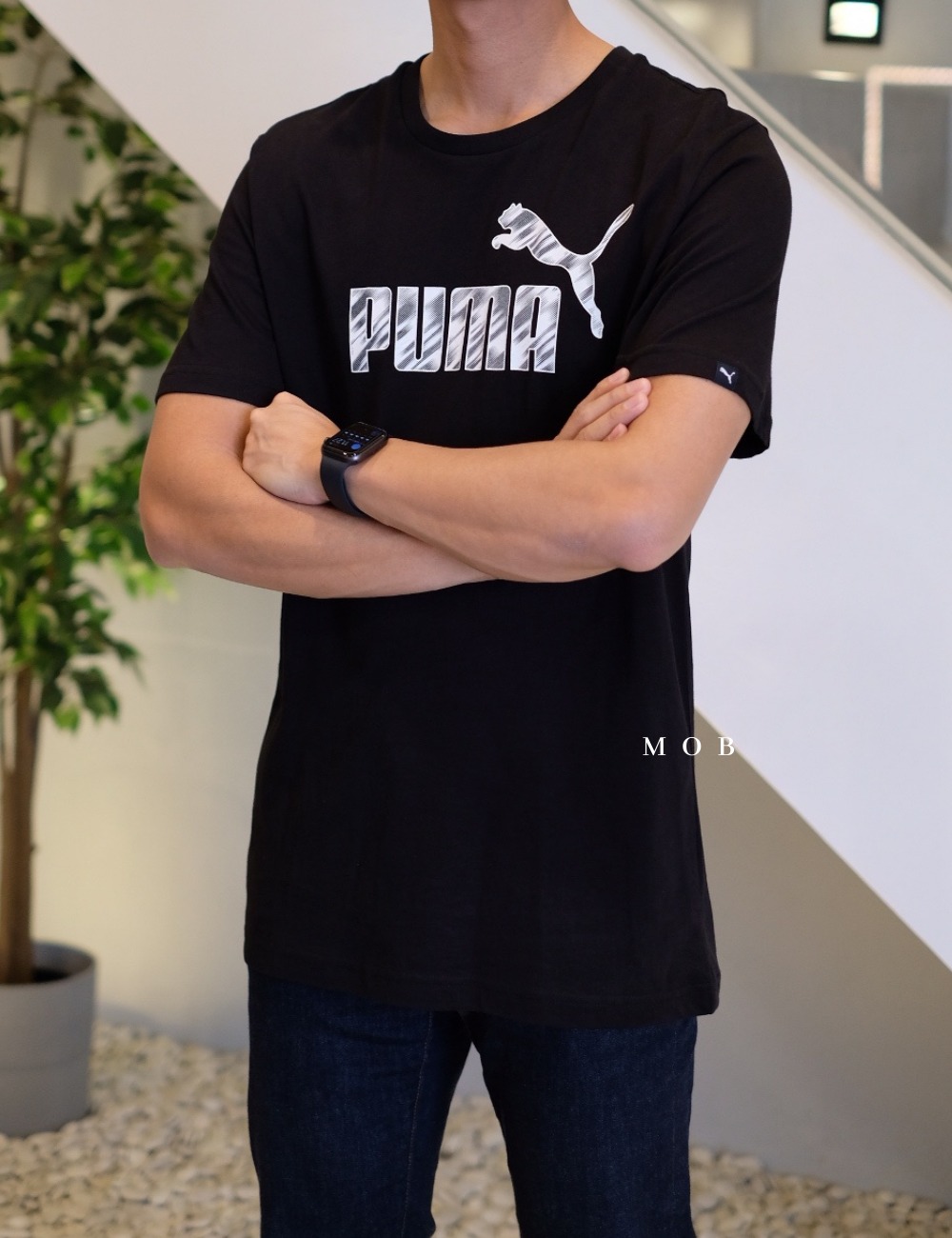 PMSST03004B Brand Graphic Logo SS Tee Black