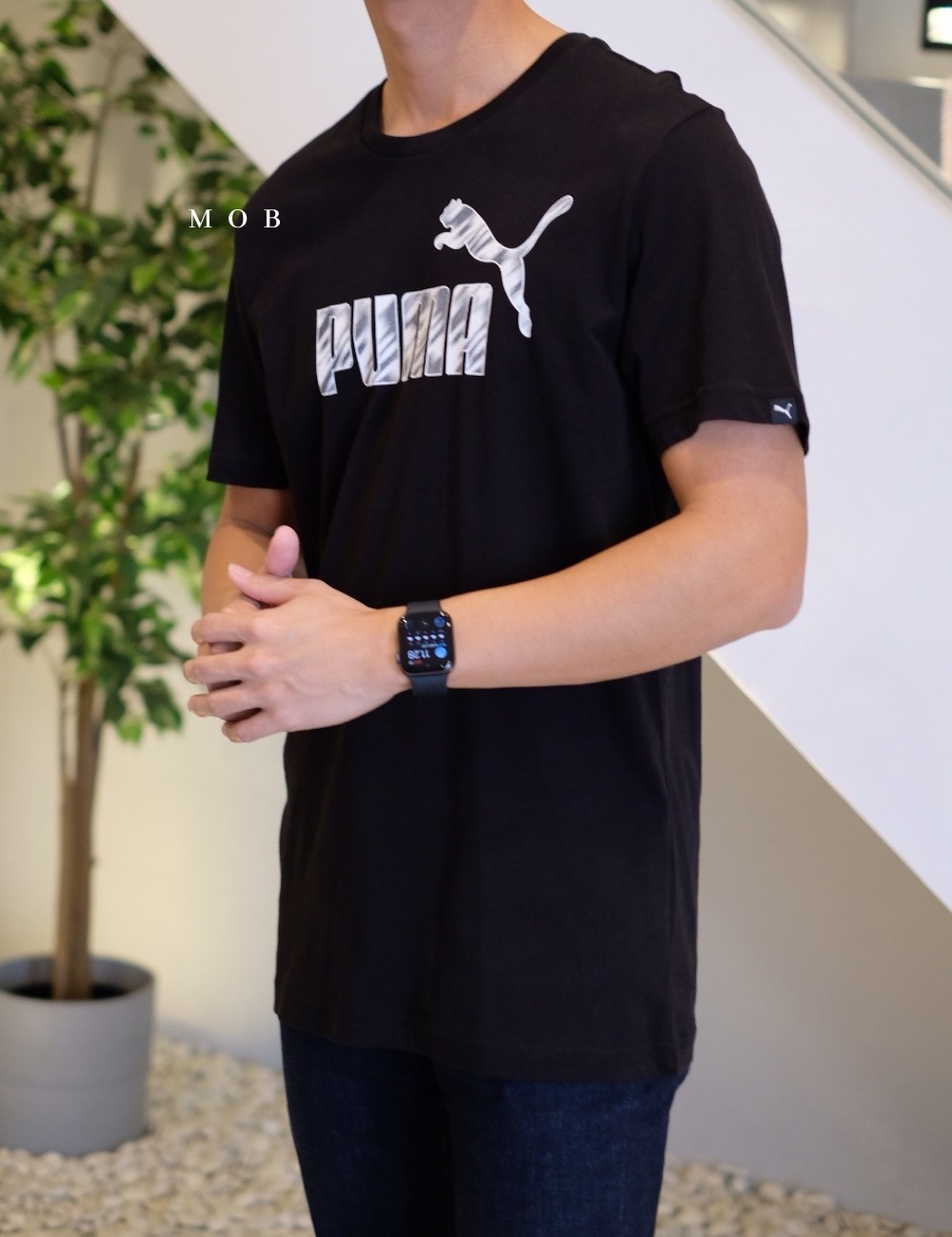 PMSST03004B Brand Graphic Logo SS Tee Black