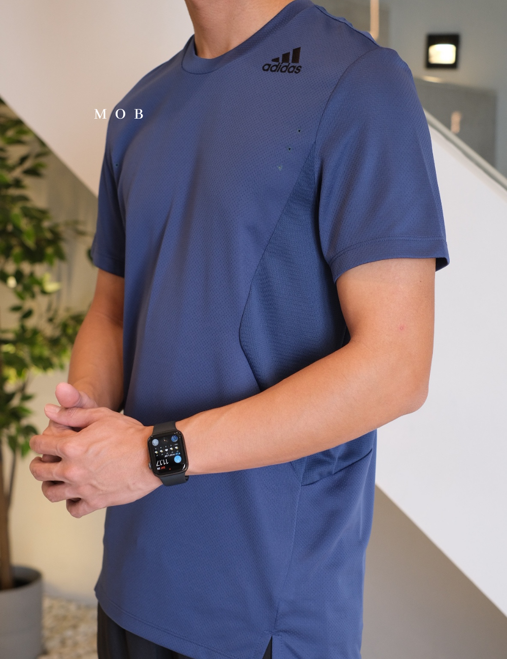 ADDSSST02001A HEAT.RDY Training Tee Force Blue