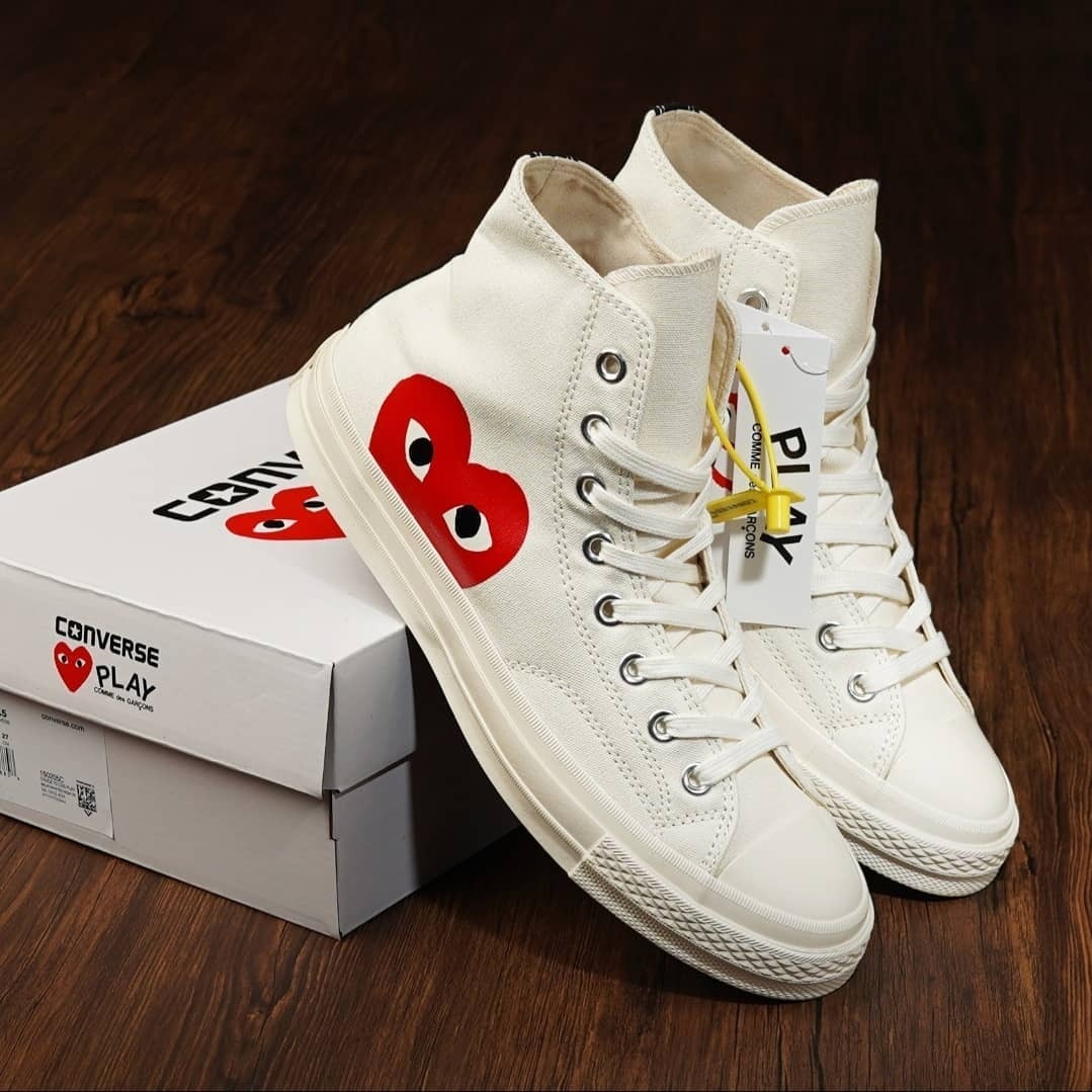 CONVERSE CHUCK 70 HI X COMME DES GARCONS CDG WHITE