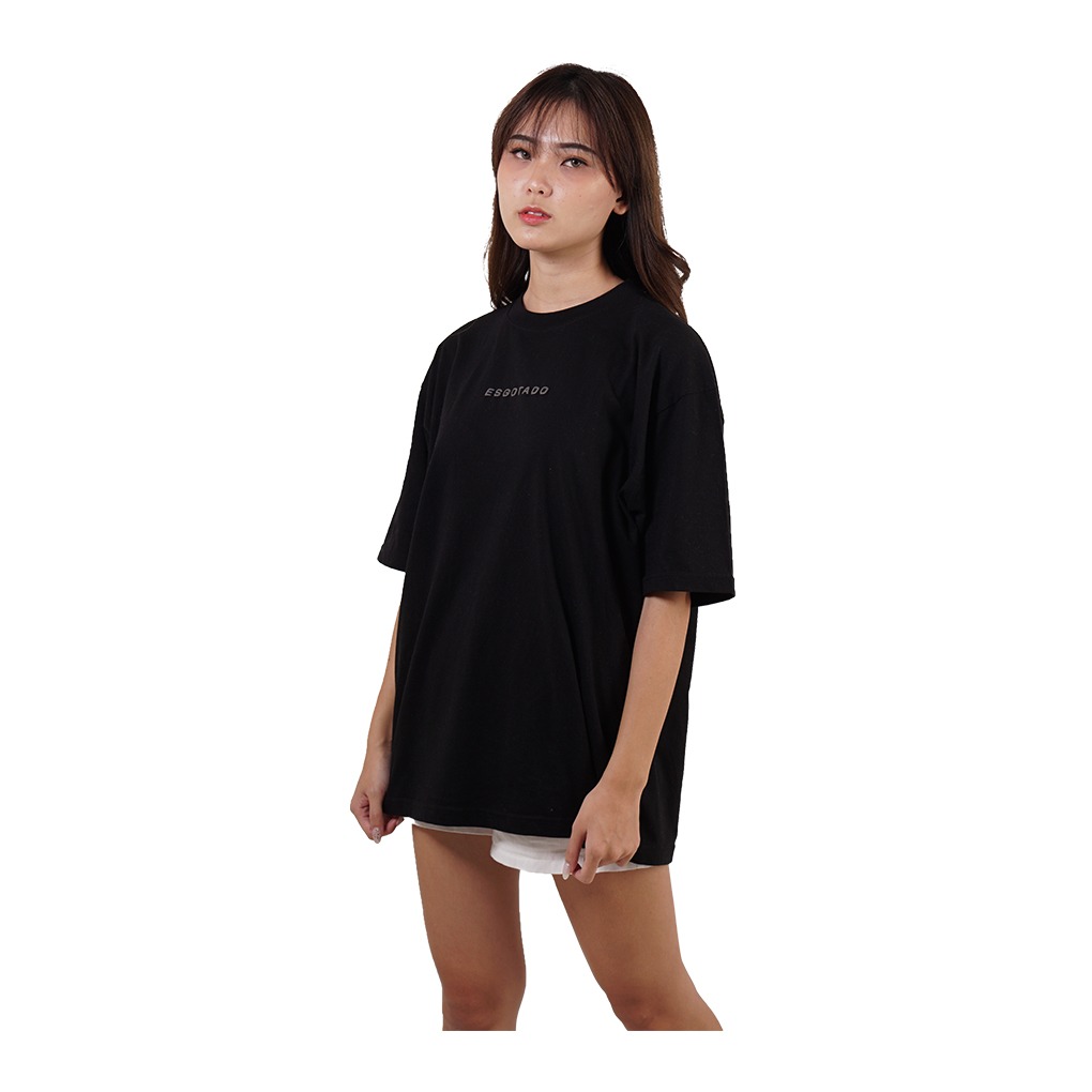 Esgotado Oversize T-Shirt Basic Logo 01 Black