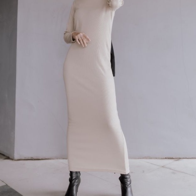 Monoxroom - Ribbed Knit Dress