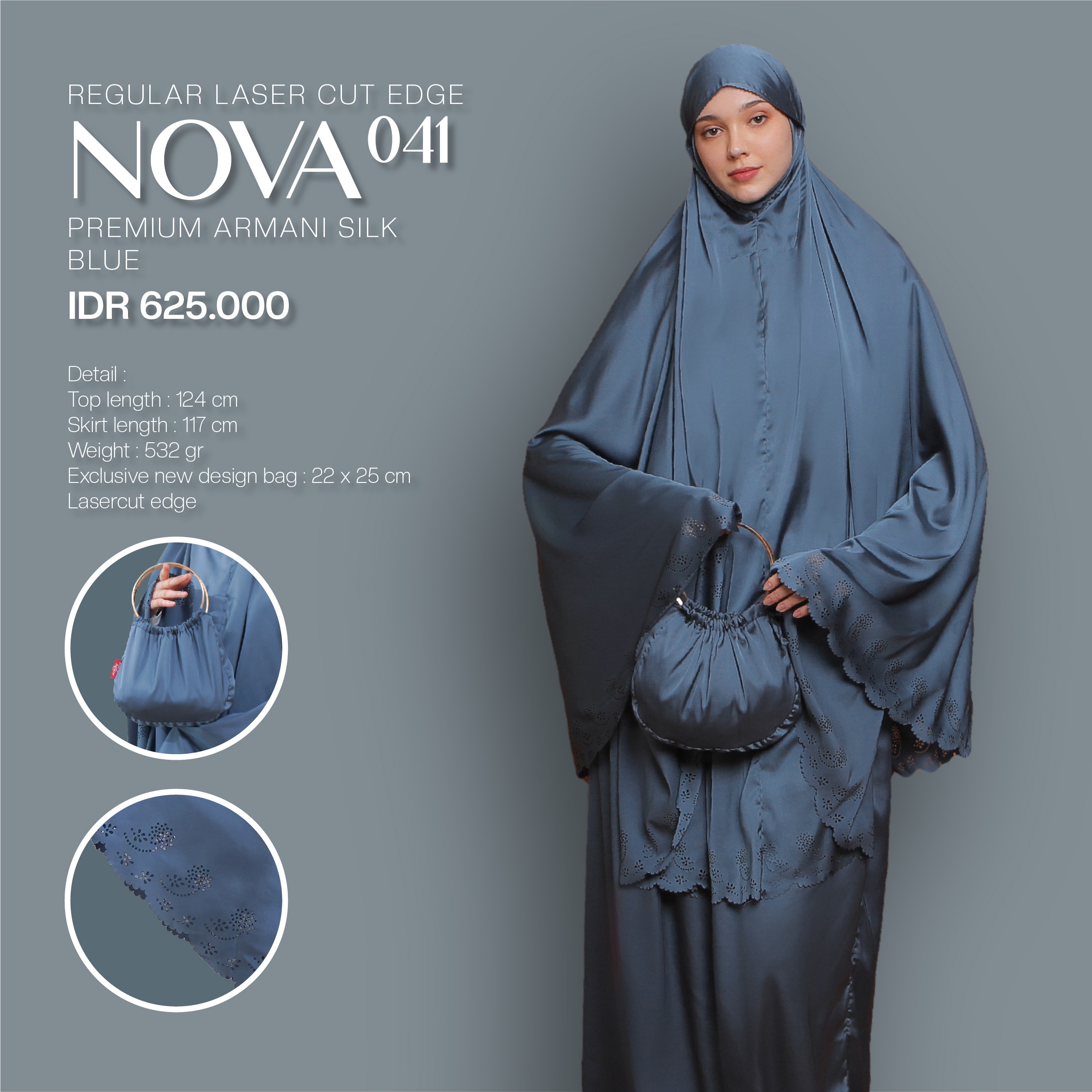 Tatuis Mukena Nova 041 Dewasa Reguler Laser Cut