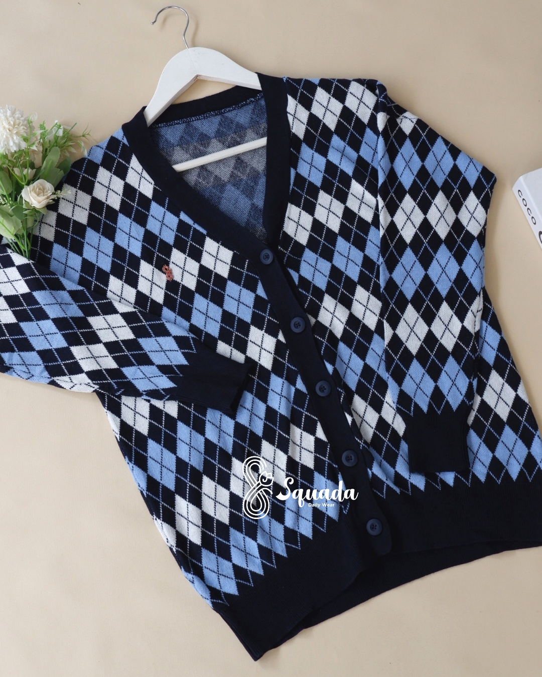Nami Knit Cardigan (Navy) 