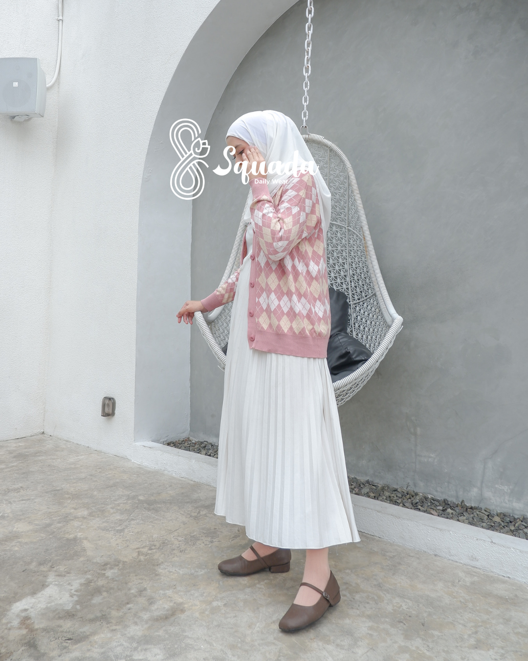 Nami Knit Cardigan (Dusty Pink) 