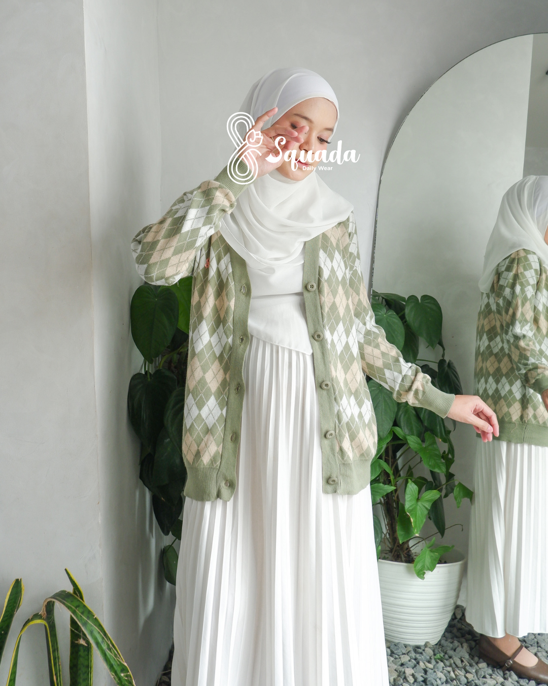 Nami Knit Cardigan (Sage Green)