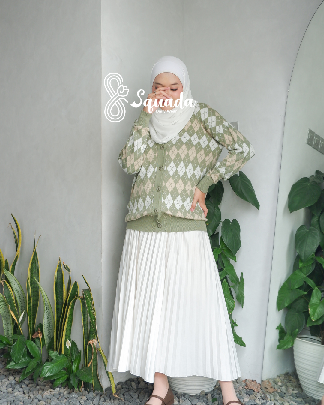 Nami Knit Cardigan (Sage Green)