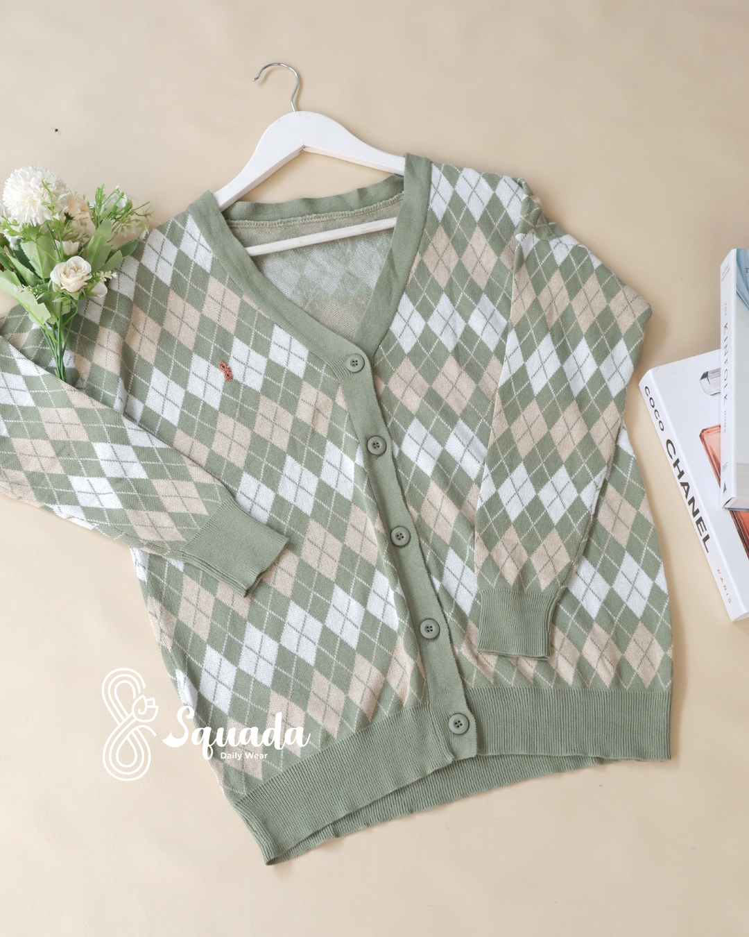 Nami Knit Cardigan (Sage Green)
