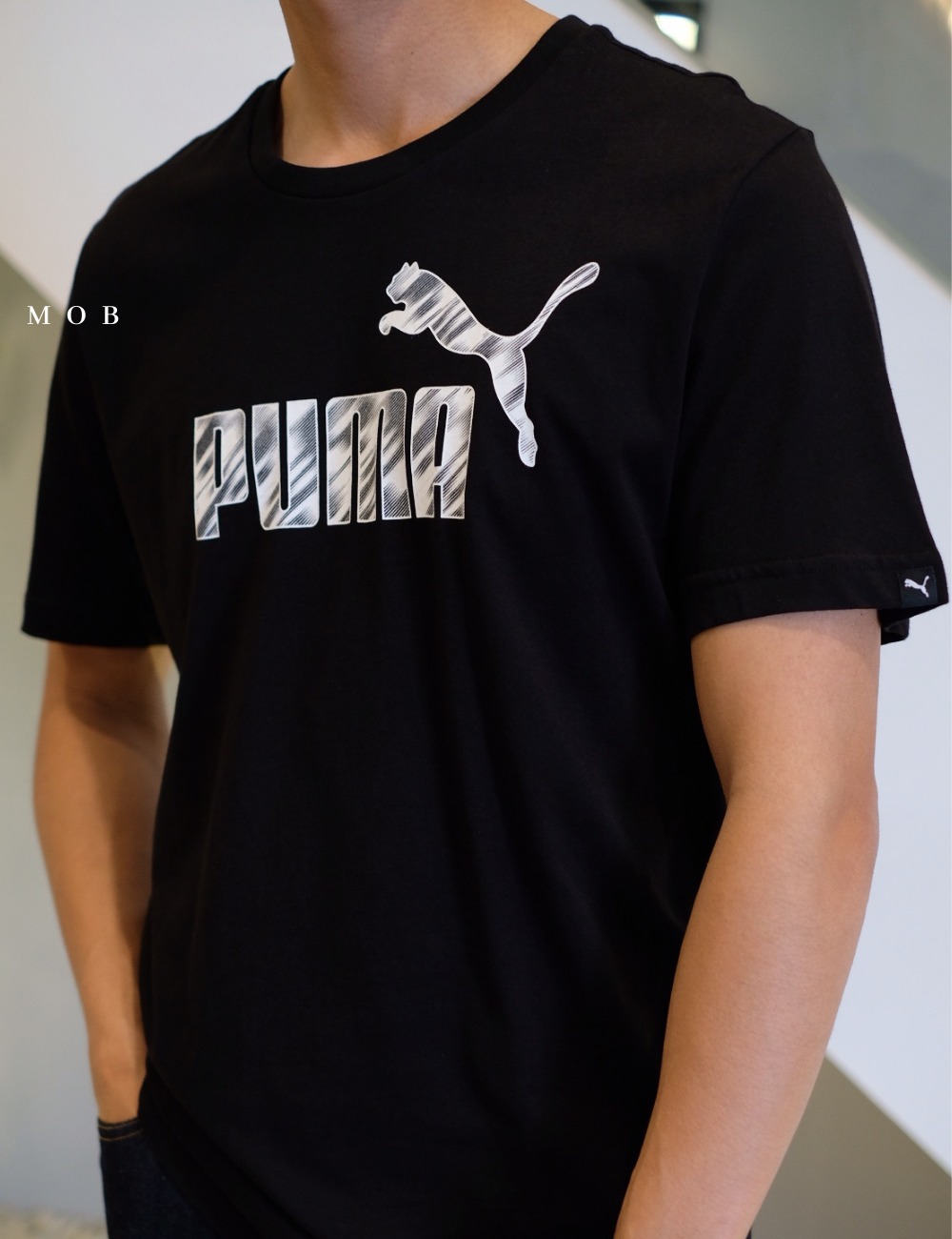 PMSST03004B Brand Graphic Logo SS Tee Black