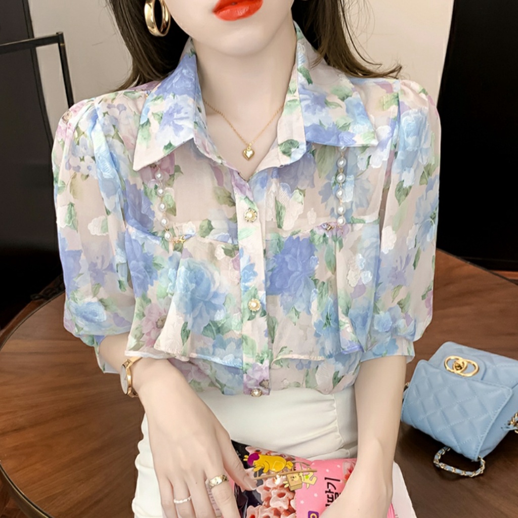 HI922 Kemeja floral import